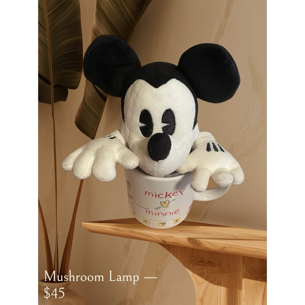 Disney Mickey Loves Minnie Mouse Coffee Mug Valentine's Day and Mickey  Vintage
